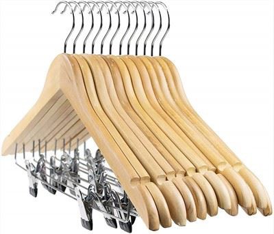 ไม้แขวนเสื้อสูทไม้ธรรมชาติ